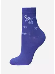 Носки детские с рисунком school 3081 брестские 046 т.синий, , 23-24, БРЕСТСКИЕ, - 1