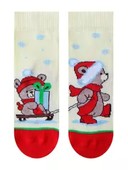 Носки детские (новый год) kids 3079 брестские 8001 св.желтый, , 15-16, БРЕСТСКИЕ, - 2