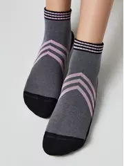 Носки детские (короткие) active 955 серый-светло-розовый, , 16, CONTE-KIDS, - 1