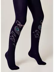 Колготки детские (рисунок) school​ 3280 брестские 1011 темно-синий, , 116-122 (18), БРЕСТСКИЕ, - 3