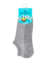 Носки детские (укороченные) school 3023 брестские 801 серый меланж, , 23-24, БРЕСТСКИЕ, - 3