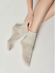 Носки женские (лен) classic 542 бежевый, , 36-38 (23-25), CONTE ELEGANT, - 4