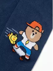 Колготки детские хлопковые tip-top 674 темно-синий, , 104-110 (16), CONTE-KIDS, - 4