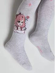 Колготки детские хлопковые tip-top 676 светло-серый, , 92-98 (14), CONTE-KIDS, - 2