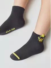 Носки детские (с пикотом) tip-top 967 темно-серый, , 12, CONTE-KIDS, - 2