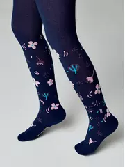 Колготки детские хлопковые tip-top 675 темно-синий, , 92-98 (14), CONTE-KIDS, - 2