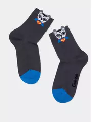 Носки детские (с пикотом) tip-top 970 темно-серый, , 16, CONTE-KIDS, - 5