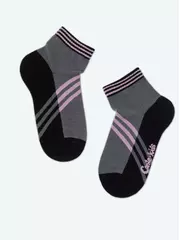 Носки детские (короткие) active 955 серый-светло-розовый, , 16, CONTE-KIDS, - 4