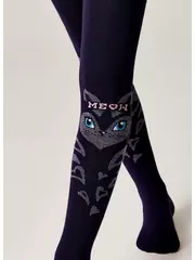 Колготки детские (рисунок) school​ 3280 брестские 1011 темно-синий, , 116-122 (18), БРЕСТСКИЕ, - 2