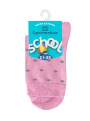 Носки детские с рисунком school 3081 брестские 048 бл.розовый, , 21-22, БРЕСТСКИЕ, - 2