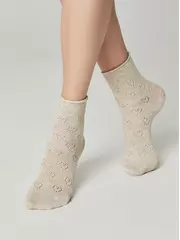 Носки женские (лен) classic 542 бежевый, , 36-38 (23-25), CONTE ELEGANT, - 2