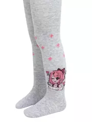 Колготки детские хлопковые tip-top 676 светло-серый, , 92-98 (14), CONTE-KIDS, - 4