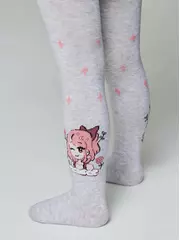 Колготки детские хлопковые tip-top 676 светло-серый, , 92-98 (14), CONTE-KIDS, - 1