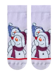 Носки детские (новый год) kids 3079 брестские 8002 бл.сиреневый, , 15-16, БРЕСТСКИЕ, - 2