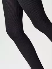 Колготки детские в рубчик из микрофибры judy nero, , 104-110, CONTE ELEGANT, - 4