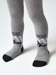 Колготки детские хлопковые tip-top 670 серый, , 104-110 (16), CONTE-KIDS, - 1