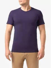 Футболка мужская diwari basic mf 310-10 темно-лиловый, , 170,176-92/S, DIWARI, - 3