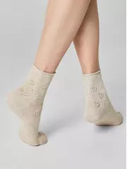 Носки женские (лен) classic 542 бежевый, , 36-38 (23-25), CONTE ELEGANT, - 3