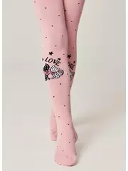 Колготки детские (рисунок) school​ 3280 брестские 1010 пудра, , 128-134 (20), БРЕСТСКИЕ, - 1