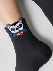 Носки детские (с пикотом) tip-top 970 темно-серый, , 16, CONTE-KIDS, - 4