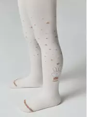 Колготки детские хлопковые tip-top 677 молочный, , 104-110 (16), CONTE-KIDS, - 3