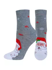 Носки детские (новый год) school 3079 брестские 8007 серый меланж, , 23-24, БРЕСТСКИЕ, - 1