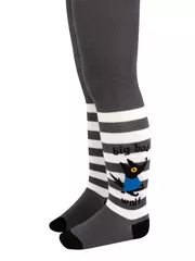 Колготки детские хлопковые tip-top 672 темно-серый, , 92-98 (14), CONTE-KIDS, - 4