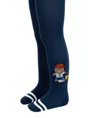 Колготки детские хлопковые tip-top 674 темно-синий, , 104-110 (16), CONTE-KIDS, - 3