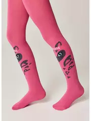 Колготки детские (рисунок) school 3280 брестские 1011 ярко-розовый, , 128-134 (20), БРЕСТСКИЕ, - 2