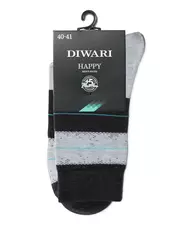 Носки мужские diwari happy 047 черный-серый, , 40-41 (25), DIWARI, - 2