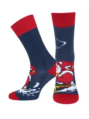 Носки мужские (новый год) classic 2146 брестские 483 т.синий меланж, , 42-43 (27), БРЕСТСКИЕ, - 1