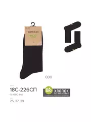 Носки мужские classic из органического хлопка biofil® 000 черный, , 40-41 (25), DIWARI, - 2