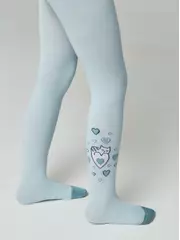 Колготки детские tip-top 679 бледно-бирюзовый, , 116-122 (18), CONTE-KIDS, - 1
