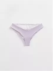 Трусы женские «танга» со средней линией талии fleur de lis tp6138 лаванда, , 106/XL, CONTE ELEGANT, - 3