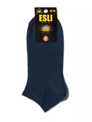 Короткие мужские носки esli 000 темно-синий, , 42-43 (27), ESLI, - 2