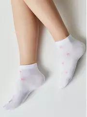 Носки женские (короткие) active 589 белый-розовый, , 36-37 (23), CONTE ELEGANT, - 4