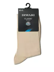 Носки мужские diwari classic (однотонные) 000 бежевый, , 42-43 (27), DIWARI, - 2