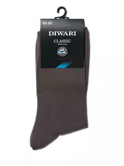 Носки мужские diwari classic (однотонные) 000 пепельный, , 42-43 (27), DIWARI, - 2