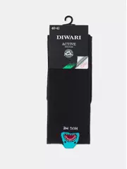 Носки мужские (удлиненные) diwari active 978 черный, , 40-41 (25), DIWARI, - 4