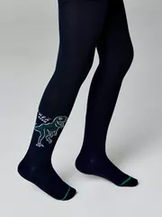 Колготки детские tip-top 690 темно-синий, , 116-122 (18), CONTE-KIDS, - 4