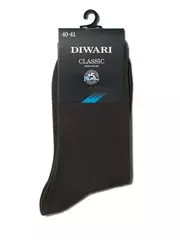 Носки мужские diwari classic (однотонные) 000 темно-серый, , 40-41 (25), DIWARI, - 2