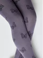 Колготки детские tip-top 678 серо-фиолетовый, , 128-134 (20), CONTE-KIDS, - 2