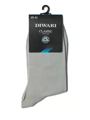 Носки мужские diwari classic (однотонные) 000 серый, , 40-41 (25), DIWARI, - 2