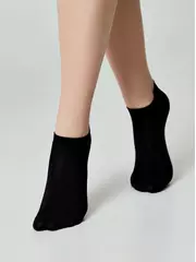 Носки женские (короткие) esli basic 590 черный, , 36-39 (23-25), ESLI, - 1