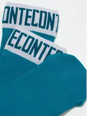 Носки женские вискозные (удлиненные) active 273 темно-бирюзовый-белый, , 36-37 (23), CONTE ELEGANT, - 4