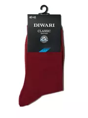 Носки мужские diwari classic (однотонные) 000 бордо, , 40-41 (25), DIWARI, - 2