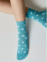 Носки женские esli basic 591 бирюза, , 36-39 (23-25), ESLI, - 1