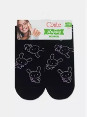 Носки женские happy с рисунками 610 черный, , 36-39 (23-25), CONTE ELEGANT, - 6
