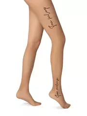 Тонкие фантазийные колготки true love 30 ден bronz, , 3, CONTE ELEGANT, - 2