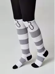 Колготки детские tip-top (мордашки) 686 черный-белый, , 80-86 (14), CONTE-KIDS, - 1